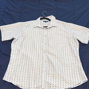 Men's Casual Patterned Button Down Shirt XL